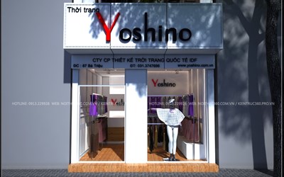 Thiết kế, thi công nội thất shop thời trang Yoshino Bà Triệu